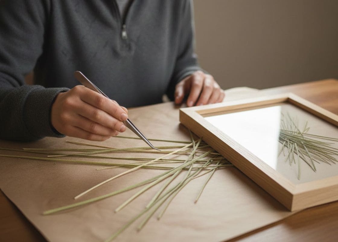 How I Press Sea Grass Into Framed Art for Natural Décor