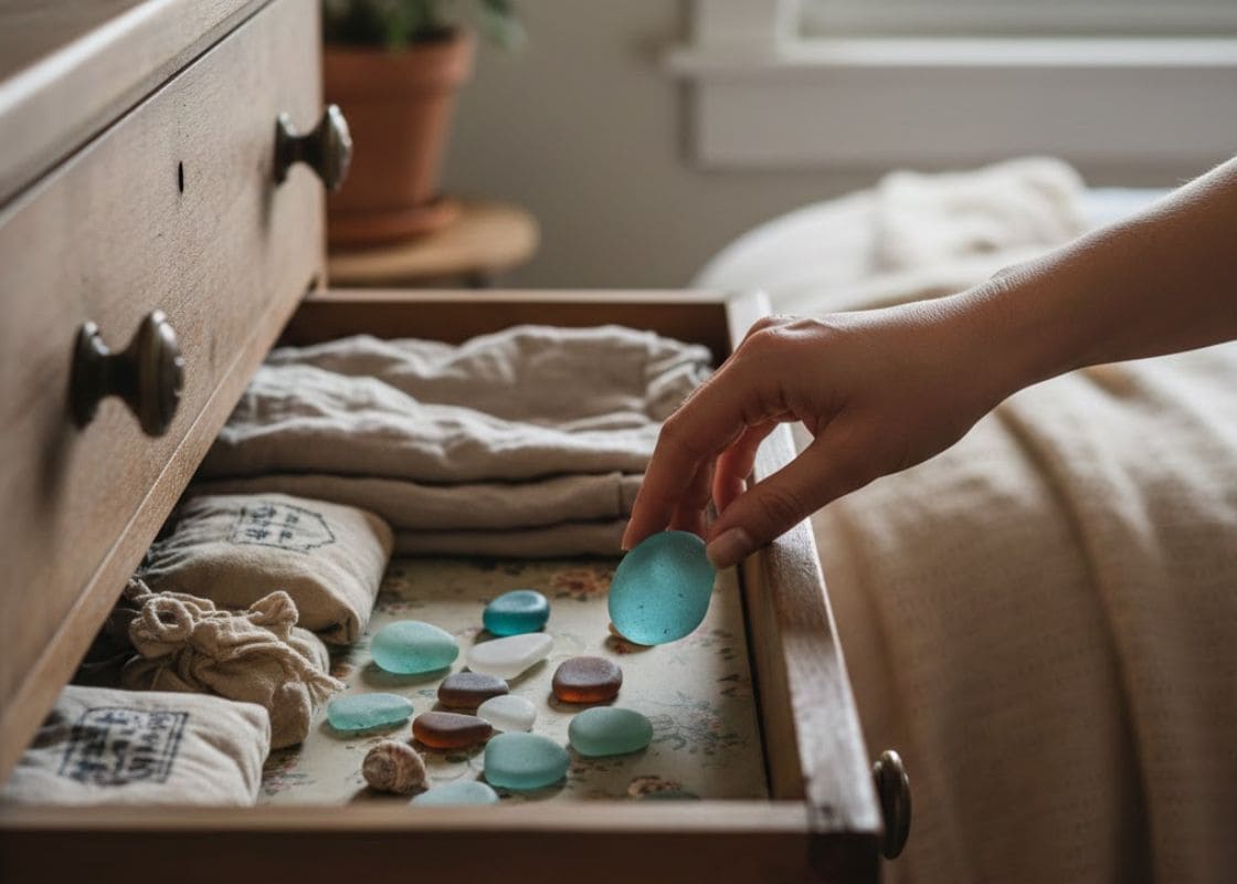 A Single Piece of Sea Glass Sparked My Entire Living Room Color Palette