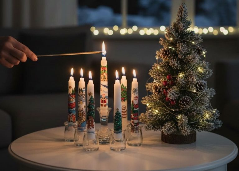 I Painted Taper Candles for the Next Holiday