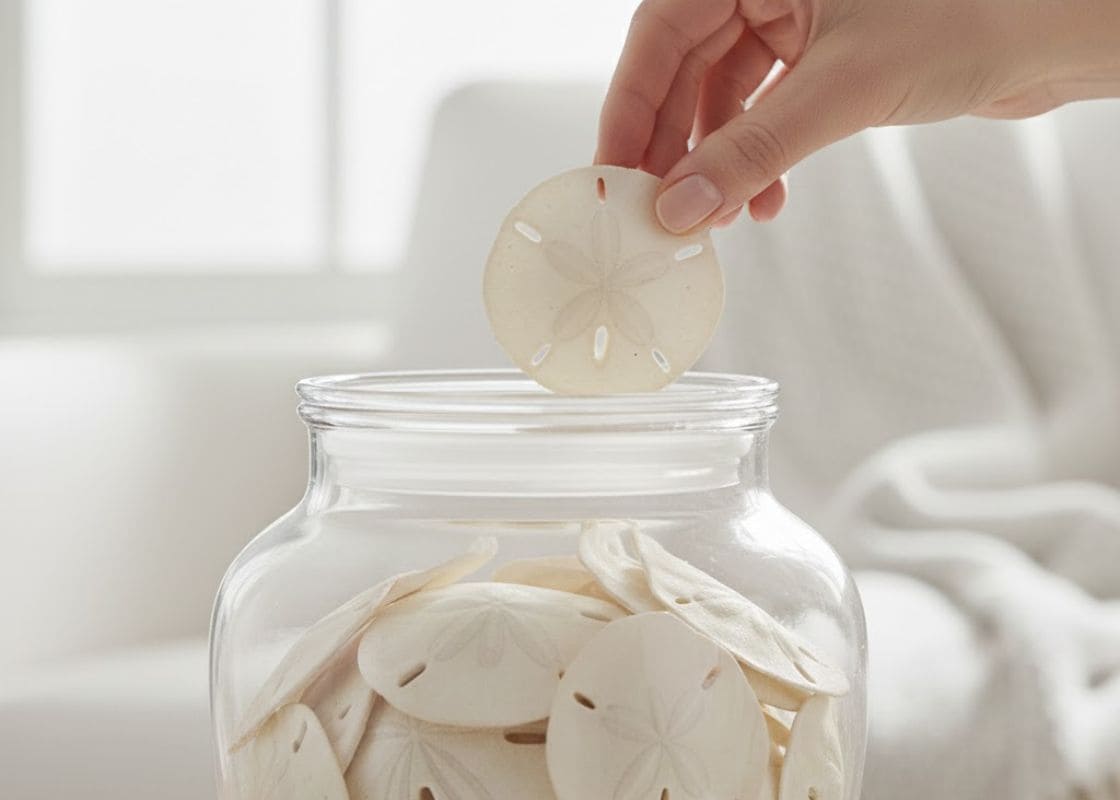 The Jar of Sand Dollars on My Coffee Table and the Quiet Meaning They Hold
