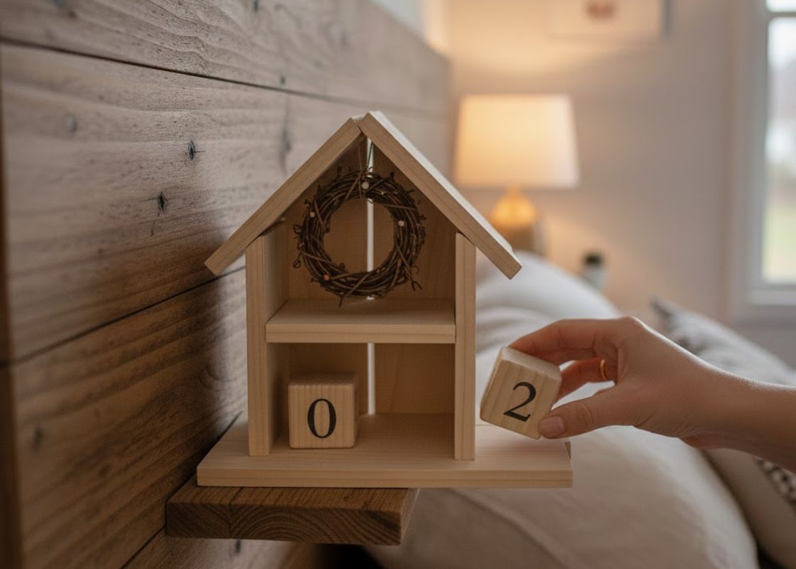 The Wooden Countdown House I Made in Christmas 2025